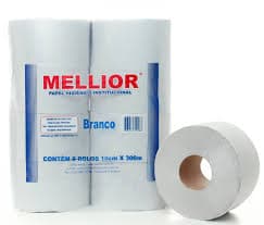 Papel hig. Rolão Mellior Branco 8x300